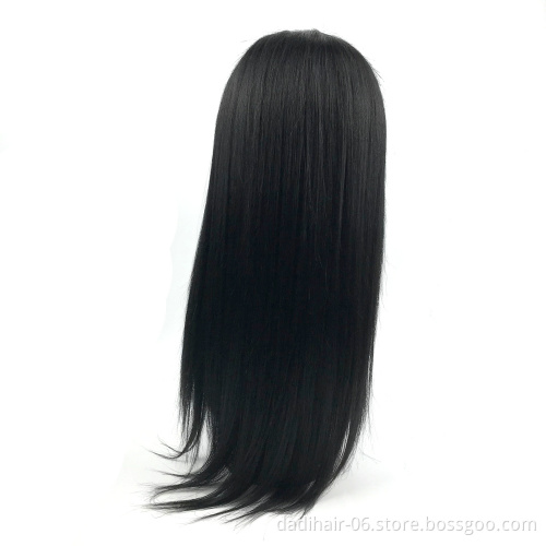 Adorable animal mixed synthetic hair 4*4 lace wig,straight natural blend hair lace wigs